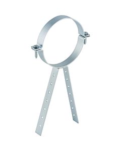 Geberit pipe clamp 361856001 galvanized, DN 50, perforated with brace