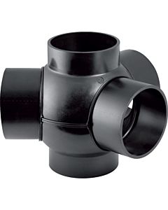 Geberit Pe Dreifach-Kugelabzweig 367600161 DN 100/100, 88,5Grad, Anschlüsse 135Grad, PE-HD