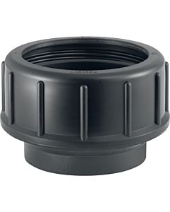 Geberit Pe Gewindestutzen 360740161 PE-HD, DN 40, mit Quetschverschraubung und Schutzdeckel