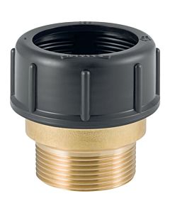Geberit Pe Übergangsstutzen 359311001 Messing, DN 56, R 2, mit AG und Quetschverschraubung