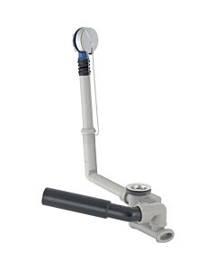 Geberit d52 Badewannenablauf 150017006 mit Ventilstopfen, mit Fertigbauset, hochglanz-verchromt
