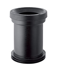Geberit connection spigot 152400161 Ø 110 mm, with sleeve / lip seal, PE-HD, black