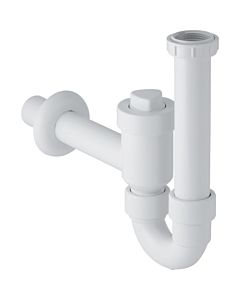 Geberit pipe bend odor trap 152860111 G1 2000 / 2 x 40 mm, lockable, with backflow prevention, outlet horizontal, white