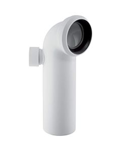 Geberit coude de connexion WC Geberit connexion supplémentaire à gauche, 90 degrés, 110 mm, PP, blanc