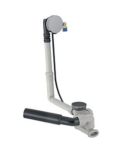 Geberit d52 drain de baignoire 150710216 avec commande rotative et entrée, avec kit de finition, longueur 26cm, chromé brillant