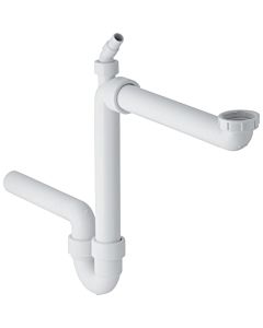 Geberit Röhrengeruchsverschluss 152885111 1 1/2" x 40 mm, Abgang horizontal, für Spülbecken, weiß