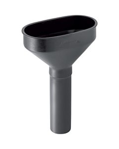 Geberit entonnoir 352379161 Ø 50 mm, ovale, avec crépine, PE-HD, noir