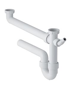 Geberit 152597111 11/2 &quot;x 40mm, for 2 Spülbecken , horizontal outlet, extra long, white