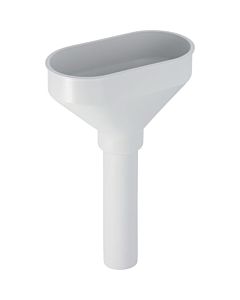 Geberit funnel 152378111 Ø 40 mm, oval, with valve sieve, plastic, white