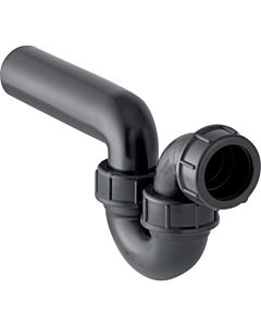 Geberit pipe bend odor trap 152040161 DN 50/50, inlet / outlet horizontal, PE-HD, black