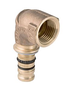 Geberit Mepla arc de transition 604258005 Ø 32mmxRp 1, bronze à canon, 90 degrés, avec IG