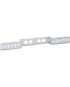 Geberit plaque de montage 601732001 décalé, simple, galvanisé, pour raccordements à deux raccords 73 / 153mm