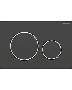 Geberit Sigma20 Betätigungsplatte 115882141 Platte und Tasten schwarz matt lackiert