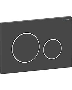 Geberit Sigma20 Betätigungsplatte 115882141 Platte und Tasten schwarz matt lackiert