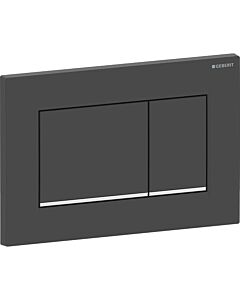 Geberit Sigma30 Betätigungsplatte 115883141 schwarz matt lackiert, hochglanz verchromt