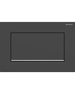 Geberit Sigma30 Betätigungsplatte 115893141 schwarz matt lackiert, hochglanz verchromt
