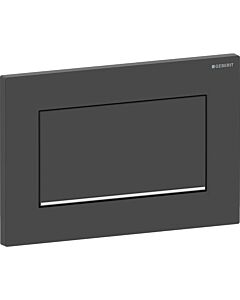 Geberit Sigma30 Betätigungsplatte 115893141 schwarz matt lackiert, hochglanz verchromt