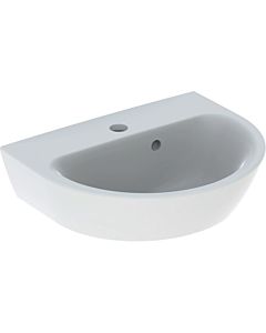 Geberit Renova Handwaschbecken 500375018 45 x 36 cm, weiß/KeraTect, mit Hahnloch, mit Überlauf