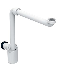 Geberit Tauchrohrsiphon 151117111 G 1 1/4, 40 mm, Raumsparmodell, für Waschbecken, Abgang horizontal, weiß