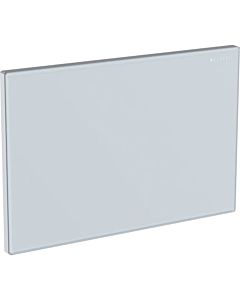 Geberit Abdeckplatte Omega 115082SI1 weiß / Glas, Zinkdruckguss