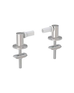charnières Geberit 598018000 fixation par le haut, chromée, pour siège WC
