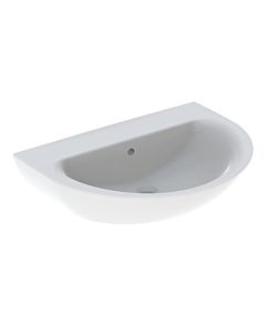 Geberit Renova Waschtisch 500667018 70 x 52 cm, weiß/KeraTect, ohne Hahnloch, mit Überlauf