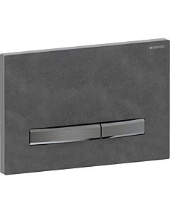 Geberit Sigma 50 Square Actuator plate 115671JM2 Cover plate Mustang slate, plate/button black chrome, for dual flush