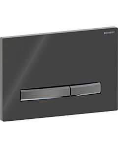 Geberit Sigma 50 Square Actuator plate 115671DW2 Cover plate black, plate/button black chrome, for dual flush