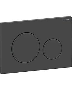 Geberit Sigma 20 Round actuator plate 115882161 Plate/button matt black, ring black, for dual flush