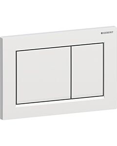 Geberit Betätigungsplatte Omega 20 Square 115080JQ1 Platte/Taste mattchrom, Streifen hochglanz-vc, für 2-Mengen-Spülung
