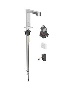 Geberit Brenta infrarouge mitigeur lavabo support, fonctionnement sur secteur, boîtier de fonction mitigeur lavabo , chromé brillant, avec mélangeur