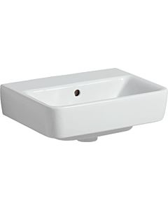 Geberit Renova Plan hand wash basin 501626008 45x34cm, without tap hole, with overflow, white KeraTect