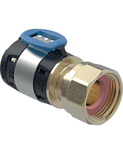 Geberit FlowFit Übergang 620631001 DN 15, Ø 20 mm, G 1/2, 6,4 cm, mit Überwurfmutter