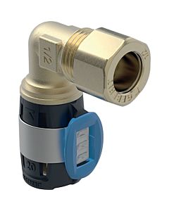 Geberit FlowFit Übergangswinkel 620710001 DN 12 Ø 16/15 mm, 5,5 cm, 90Grad, mit Klemmringverschraubung