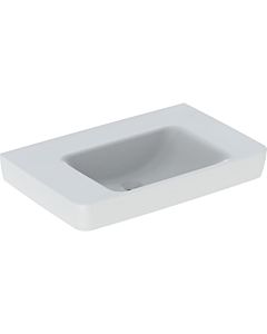 Geberit Renova Plan Waschtisch 501697008 75x48cm, ohne Hahnloch, ohne Überlauf, Ablagefläche, weiß KeraTect
