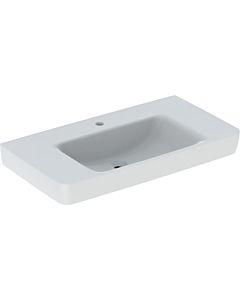 Geberit Renova Plan lavabo 501703001 90x48cm, trou de robinetterie au milieu, sans trop-plein, espace de rangement, blanc
