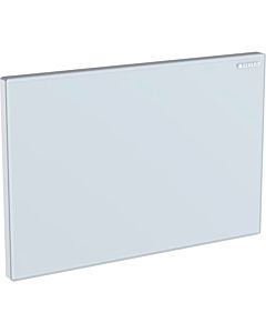 Geberit Plaque de Geberit Sigma 115766SI1 verre blanc , zinc moulé sous pression