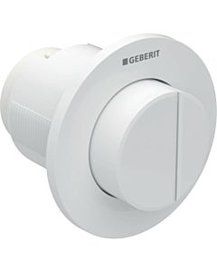 Geberit WC-Steuerung Typ 01 116044111 pneumatisch, Kunststoff, 2-Mengen-Spülung, vorragend, weiß-alpin