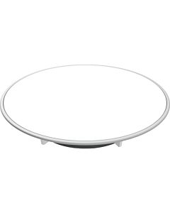 Geberit d90 Duschwannen-Ablaufdeckel 150266111 Platte weiß, Ring hochglanz-verchromt, Sperrwasserhöhe 30/50mm