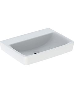 Geberit Renova Plan lavabo 501643001 65x48cm, sans trou pour robinetterie, sans trop-plein, blanc