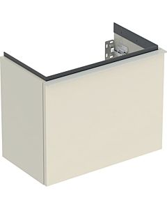 Geberit iCon hand wash basin base cabinet 502302JL1 52x41.5x30.7cm, 2000 drawer, sand high gloss, handle sand matt