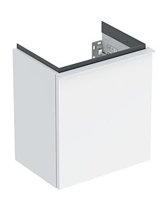 Geberit iCon Handwaschbecken-Unterschrank 502300011 37x41,5x27,9cm, 1 Tür, Anschlag rechts, weiß hochglänzend, Griff weiß matt