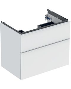 Geberit iCon meuble sous-vasque 502304013 74x61,5x47,6cm, 2 tiroirs, blanc mat/poignée blanc mat