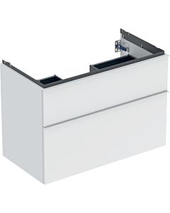 Geberit iCon meuble sous-vasque 502305013 88,8x61,5x47,6cm, 2 tiroirs, blanc mat/poignée blanc mat