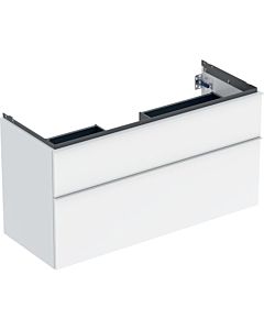 Geberit iCon vanity unit 502306011 118.4x61.5x47.6cm, 2 drawers, white/lacquered high gloss
