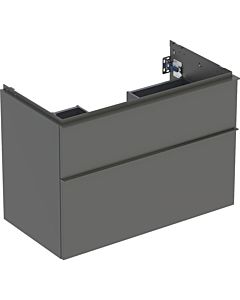 Geberit iCon vanity unit 502305JK1 88.8x61.5x47.6cm, 2 drawers, lava matt/lava matt