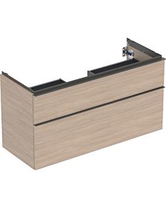 Geberit iCon Waschtisch-Unterschrank 502306JH1 118,4x61,5x47,6cm, 2 Schubladen, Eiche/Griff lava matt