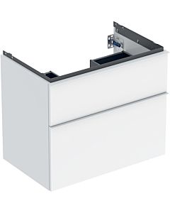 Geberit iCon meuble sous-vasque 502304011 74x61,5x47,6cm, 2 tiroirs, blanc / laqué brillant