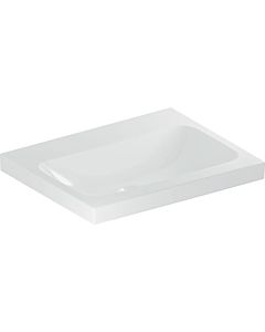 Geberit iCon light Waschtisch 501834007 60x48cm, ohne Hahnloch, ohne Überlauf, weiß