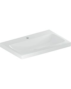 Geberit iCon light Waschtisch 501835006 70x48cm, Hahnloch mittig, ohne Überlauf, weiß KeraTect